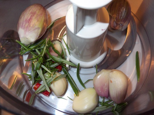FleischpflZutatenim Mixer