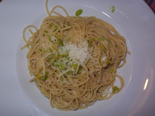 Spaghetti Launch serviert