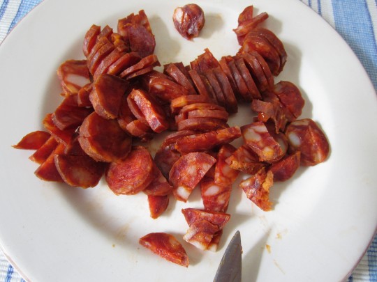 Chorizo-Scheiben