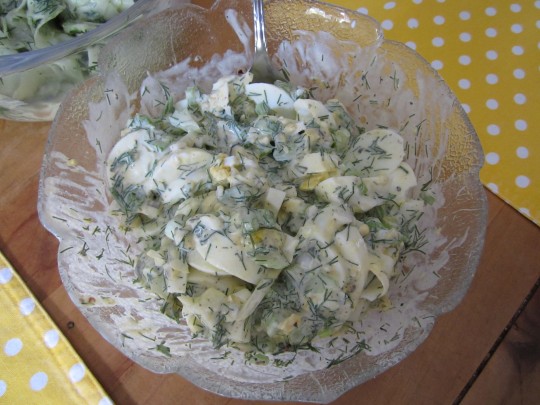 Der Eiersalat ist fertig!