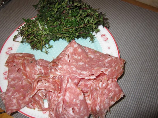 Aromatisch: Fenchel-Salami und frischer Thymian