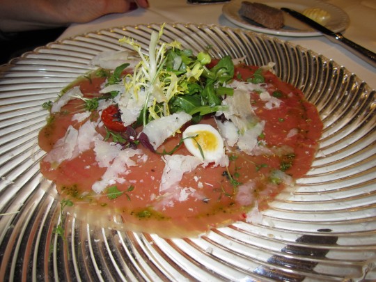 Das Carpaccio vom Jungrind - not too bad